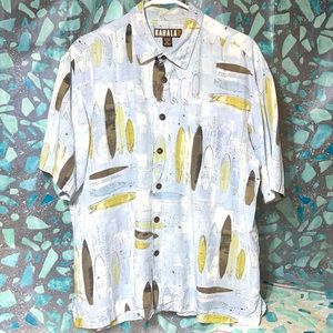 Kahala Men’s Button Down Short Sleeve Polo PREOWNED